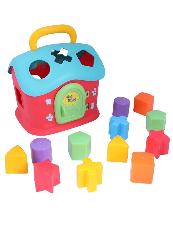 Ogi Mogi Toys 13 Pieces Hands On Colorful Geometric Blocks, Toddlers Shape Sorting Toys, Early Brain Development Toys, Learning Sorting Toys For Toddlers, Gift for Baby Boys and Girls, 1+ year - Image 4